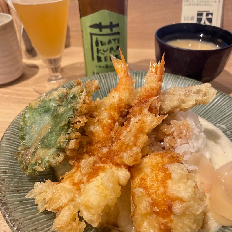 TEN Labo海老天丼(だしとろろしそ風味)(TEN Labo)