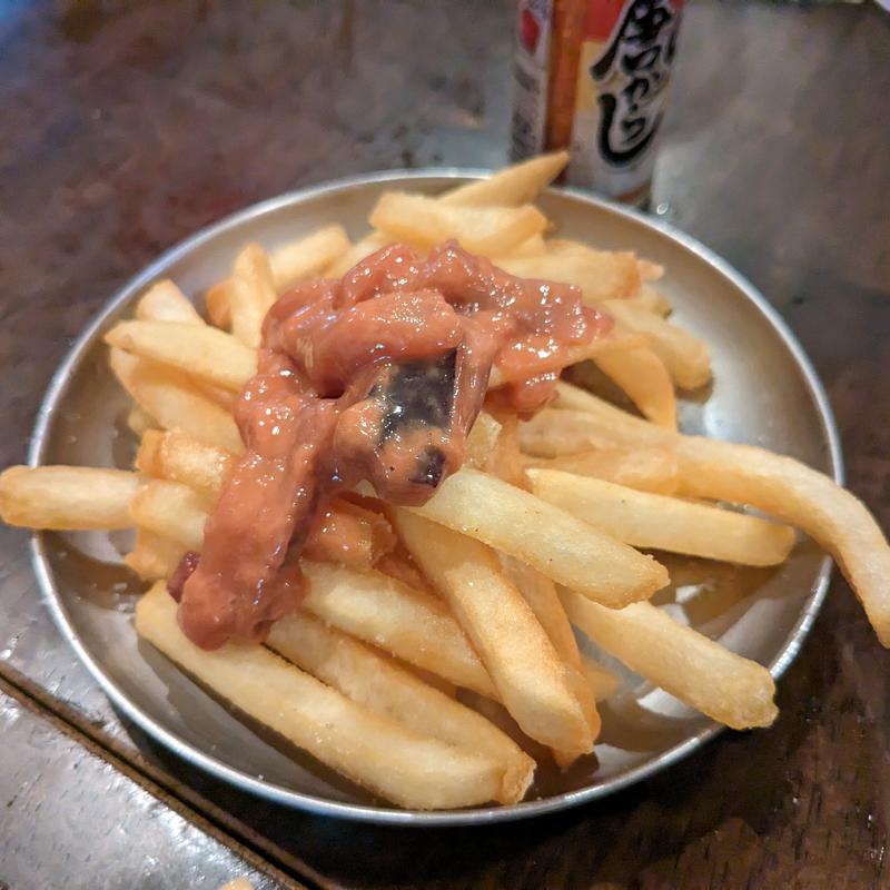 ポテトフライ塩辛のっけ(焼とん あかし )