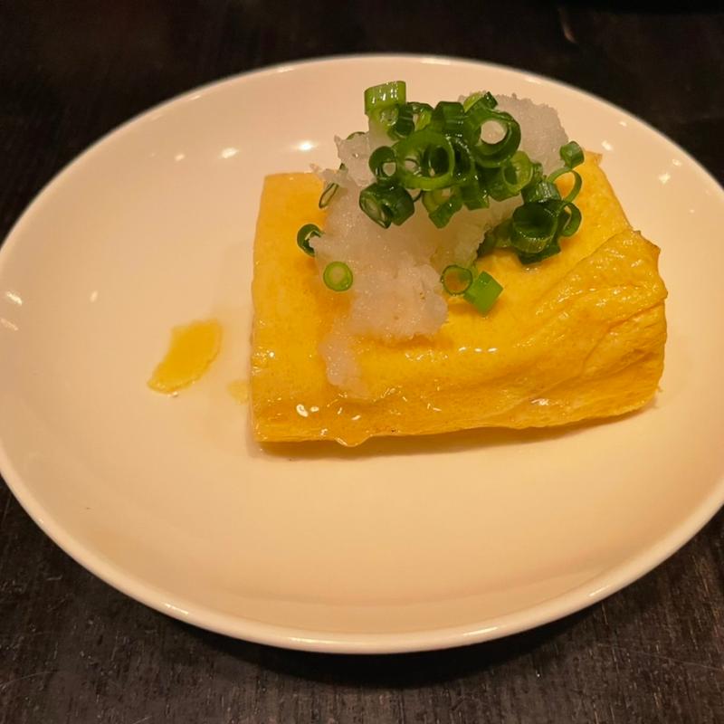 だし巻き卵(軽井沢 川上庵 本店)