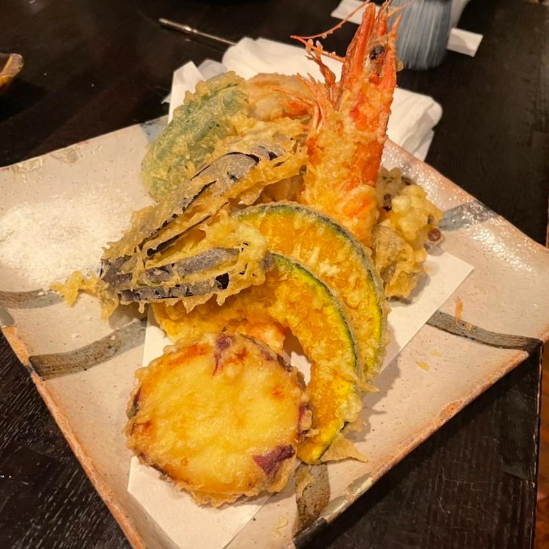 天ぷらの盛合せ(軽井沢 川上庵 本店)