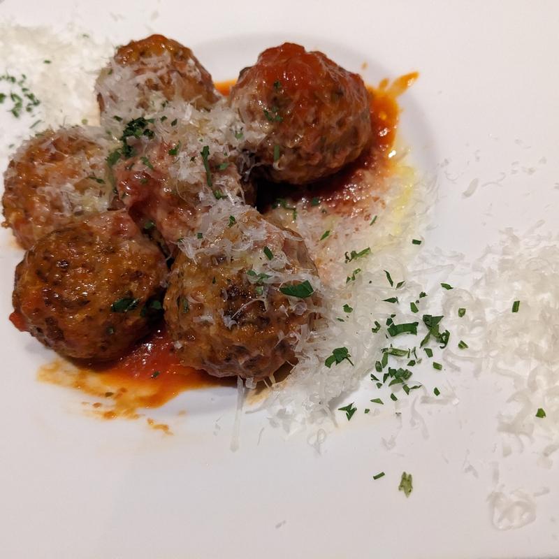 ふきのとう香るポルペッティーノ(ベットラサンバル)