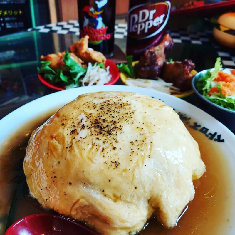 天津"ハン"バーガー定食(PEDRO'S BURGER)