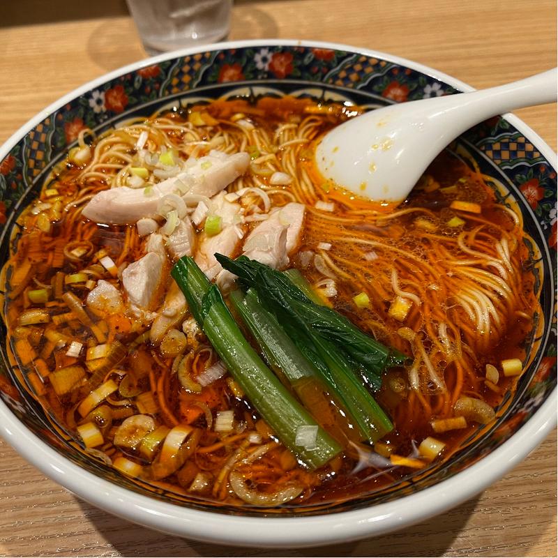 蒸し鶏酸辣麺(寿限無担々麺上野店)