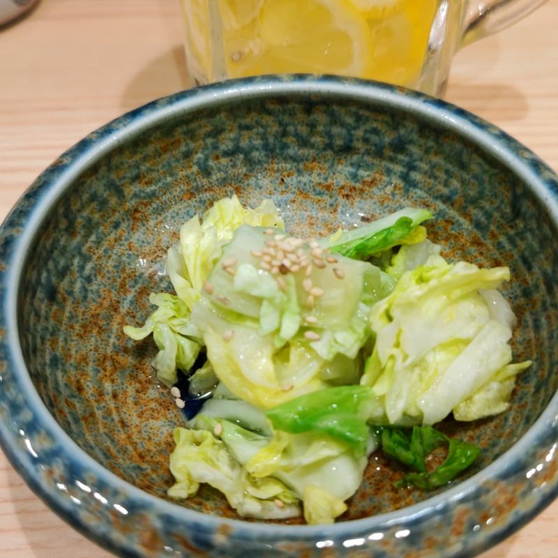 春キャベツ浅漬け(貝・海苔巻き 野毛しらはら)