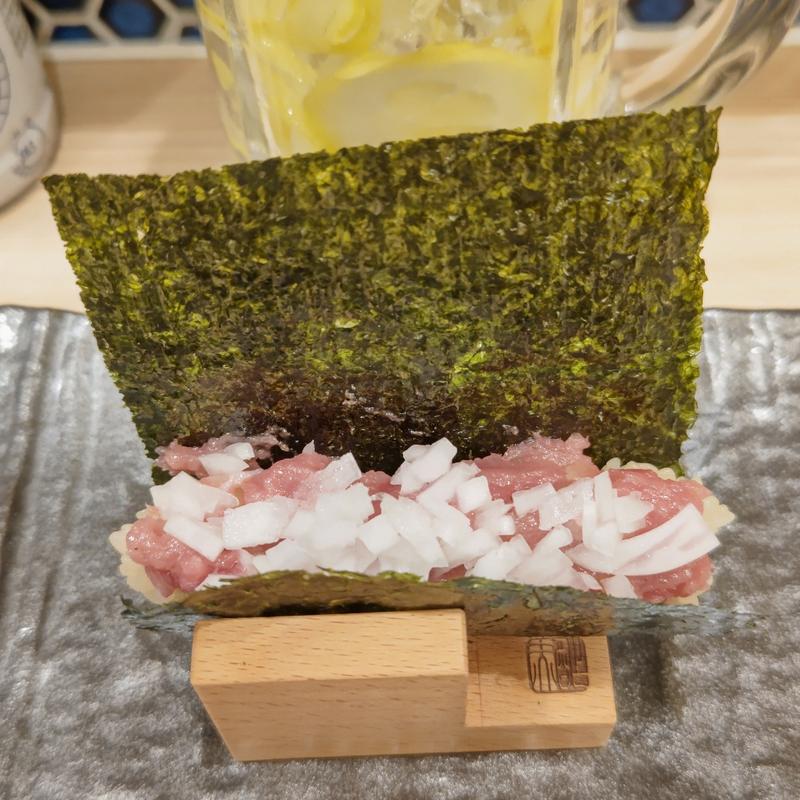 とろねぎ(貝・海苔巻き 野毛しらはら)