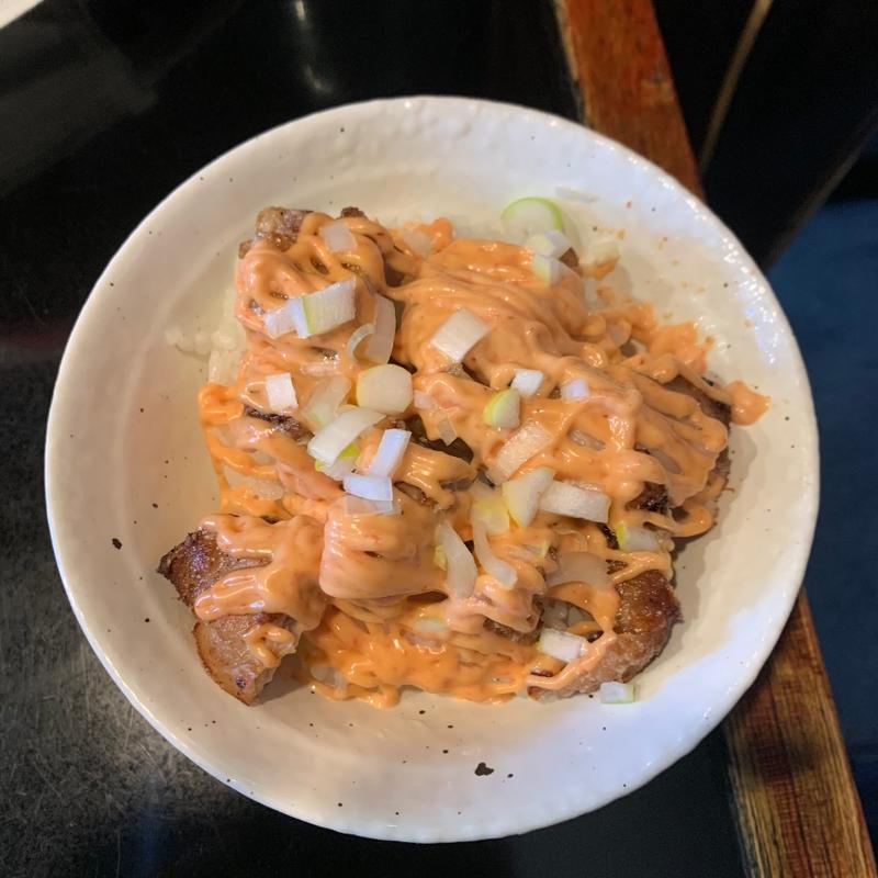 ミニマヨ唐明太丼(鷹の爪)