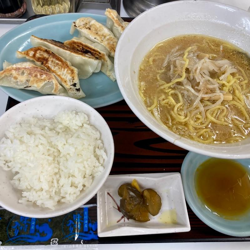 ラーメン（餃子付）定食(兆楽 道玄坂店 )