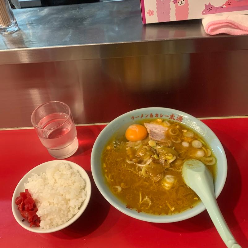 カレーラーメンセット（ミニライス）(ラーメン&カレー太源)