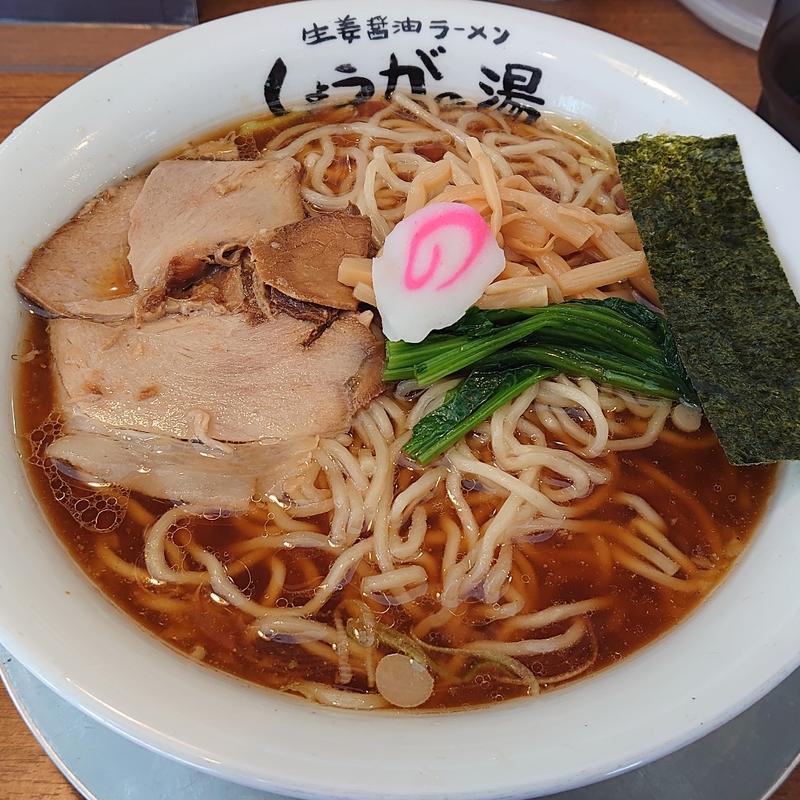 黒生姜ラーメン　大盛(長岡生姜ラーメン　しょうがの湯)
