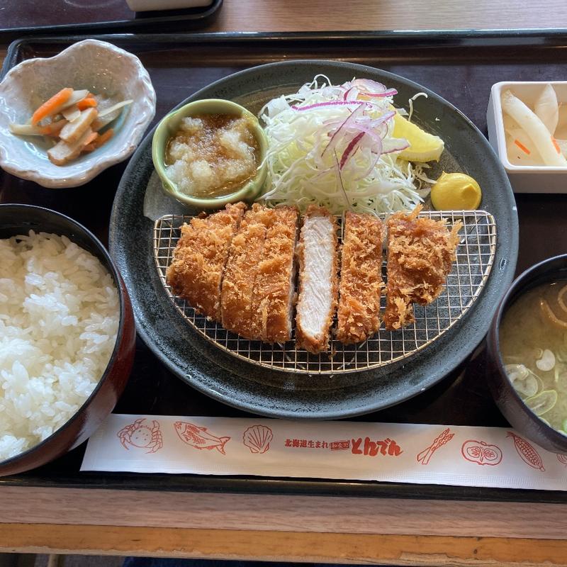 富良野産ロースかつ定食(北海道生まれ和食処とんでん 狭山店)