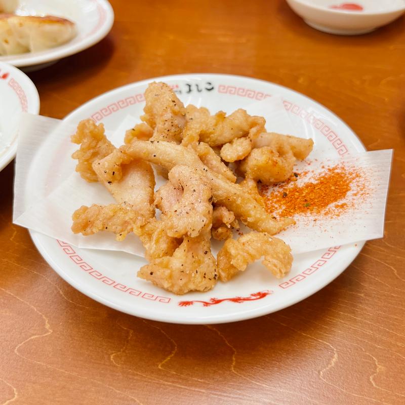 やめられないミノ天(大阪餃子専門店よしこ 青物横丁店)