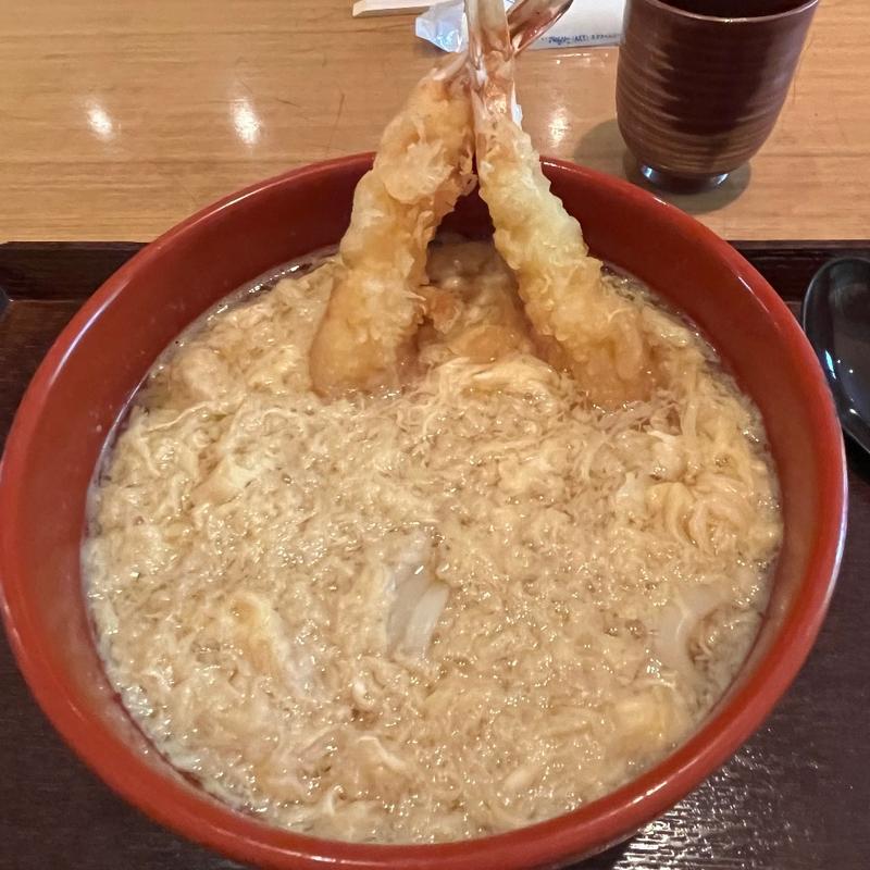 天とじうどん(京うどん 生蕎麦 岡北（おかきた）)