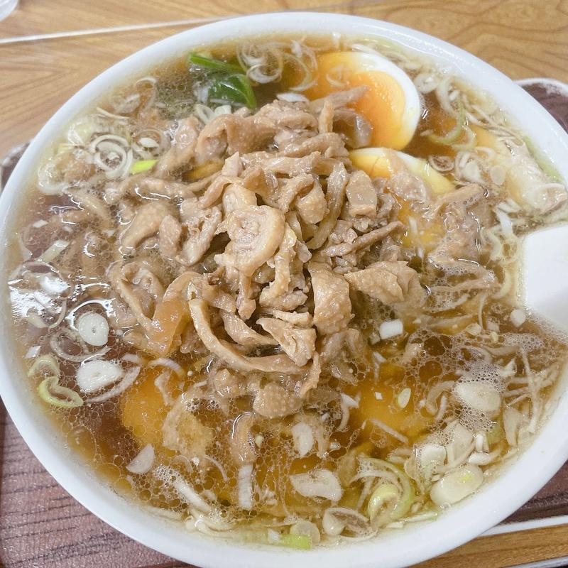 ラーメン、鶏皮(さくらい食堂)