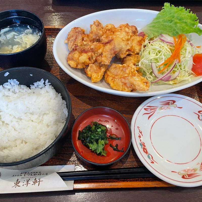 柚子とり天定食(とり天発祥の店 レストラン東洋軒 )