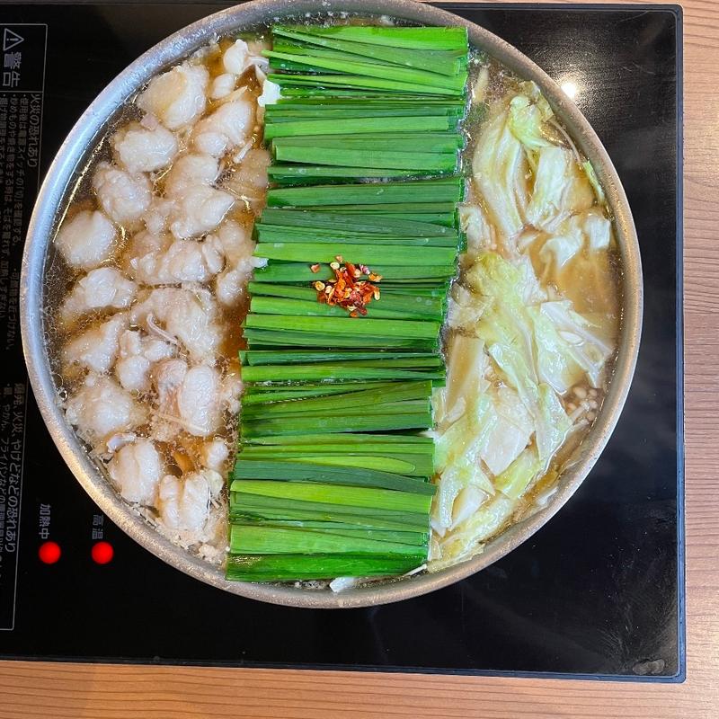 もつ鍋 醤油味(博多もつ鍋前田屋 博多店)
