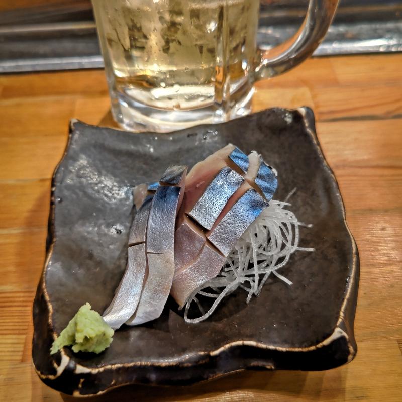 〆サバ(魚と酒はなたれ 野毛一番街店)