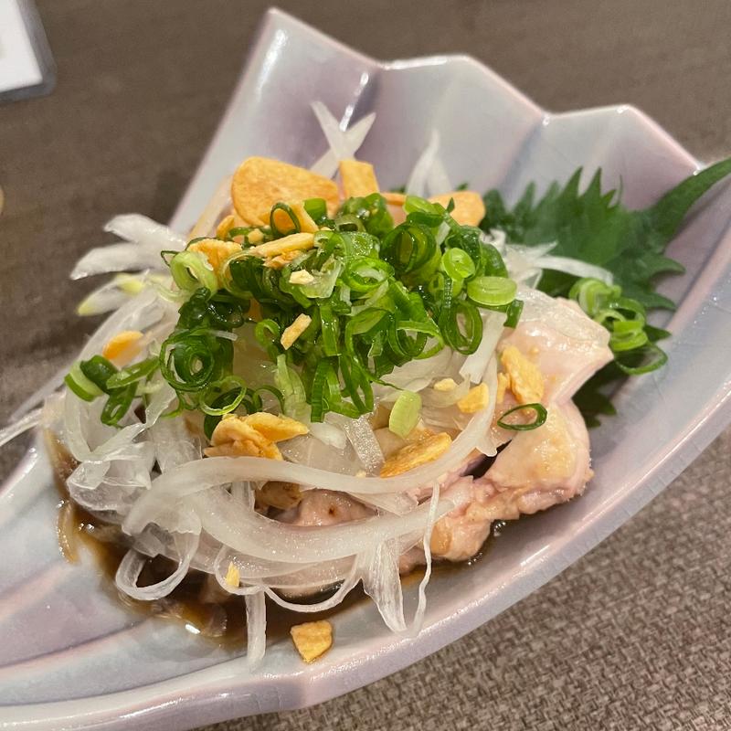 朝引き鶏 ももたたき(酒処とばり)