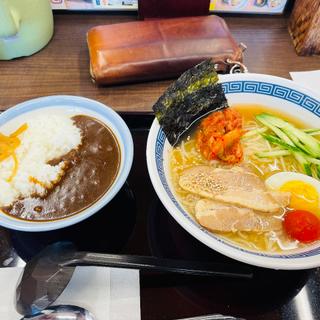 冷麺＋Aセットミニカレー(山田うどん食堂 羽生バイパス店)