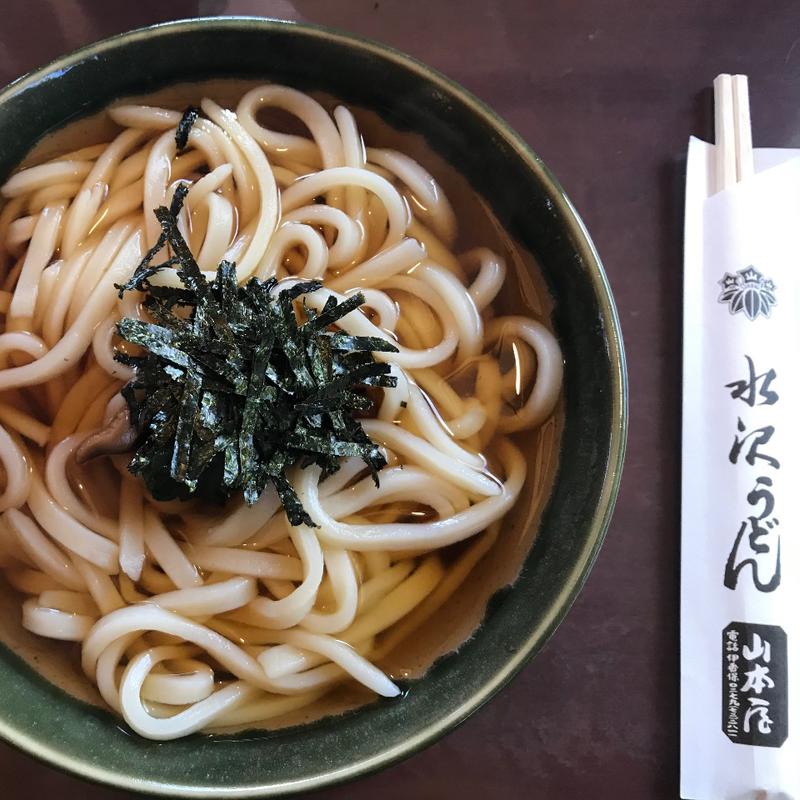 かけうどん(水沢うどん 山本屋)