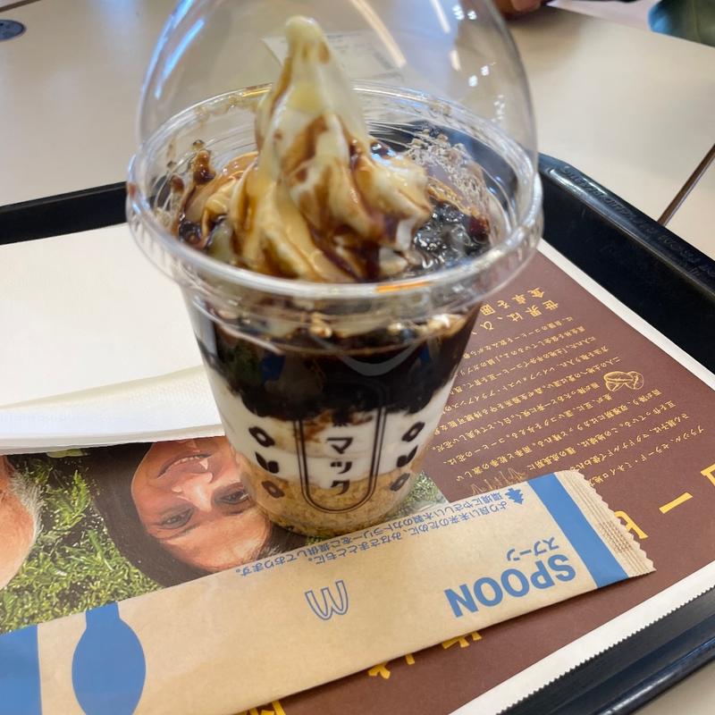 喫茶店のコーヒーゼリーパフェ(マクドナルド 上里町七本木ベルク店)