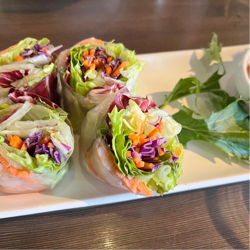 サーモとエビの生春巻き(ベビーフェイスプラネッツ 旭川忠和店（BABY FACE PLANET’S）)