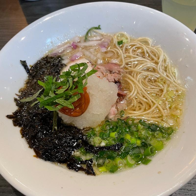 限定豚骨みぞれ蕎麦(論露に不二)