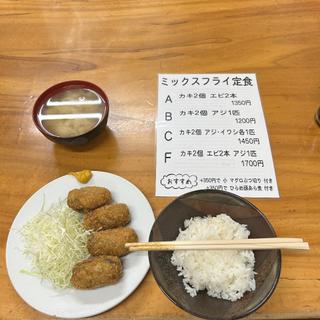 カキフライ定食(多け乃)