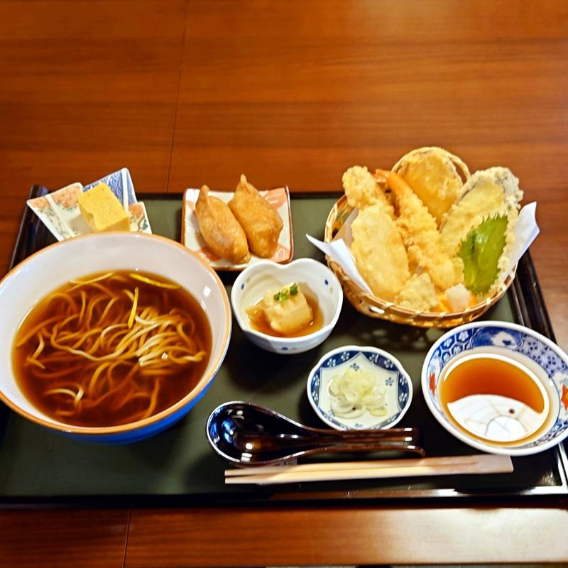 天ぷら蕎麦御膳(茂庵)