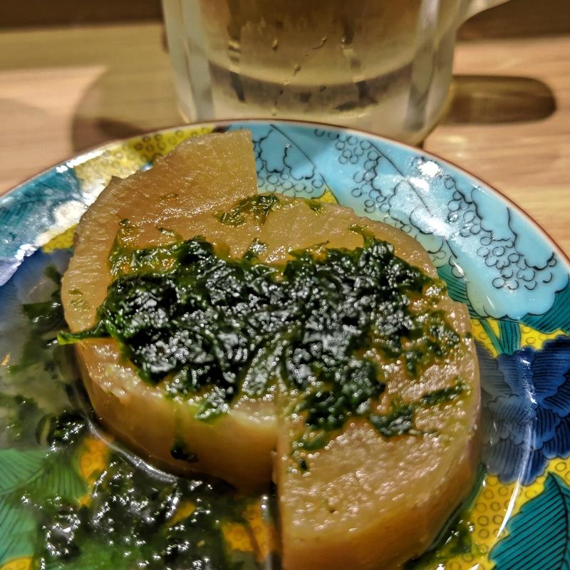 海おでん 大根(貝 刺身専門店 しらはら 関内)