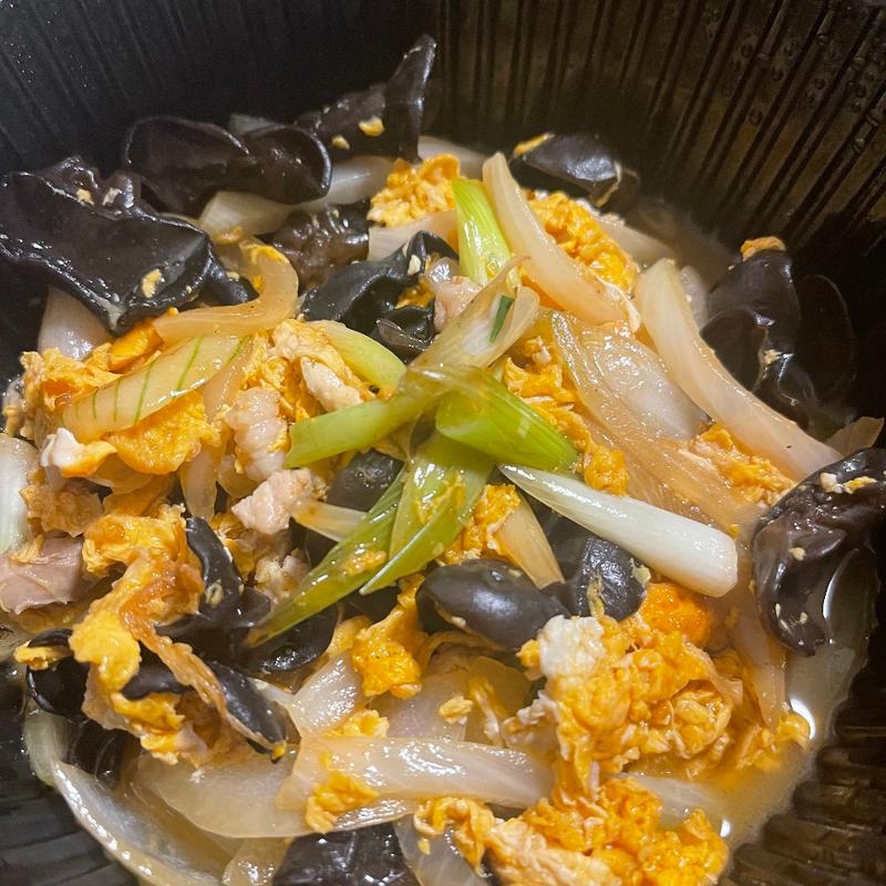 玉子ときくらげ炒め(珉珉)