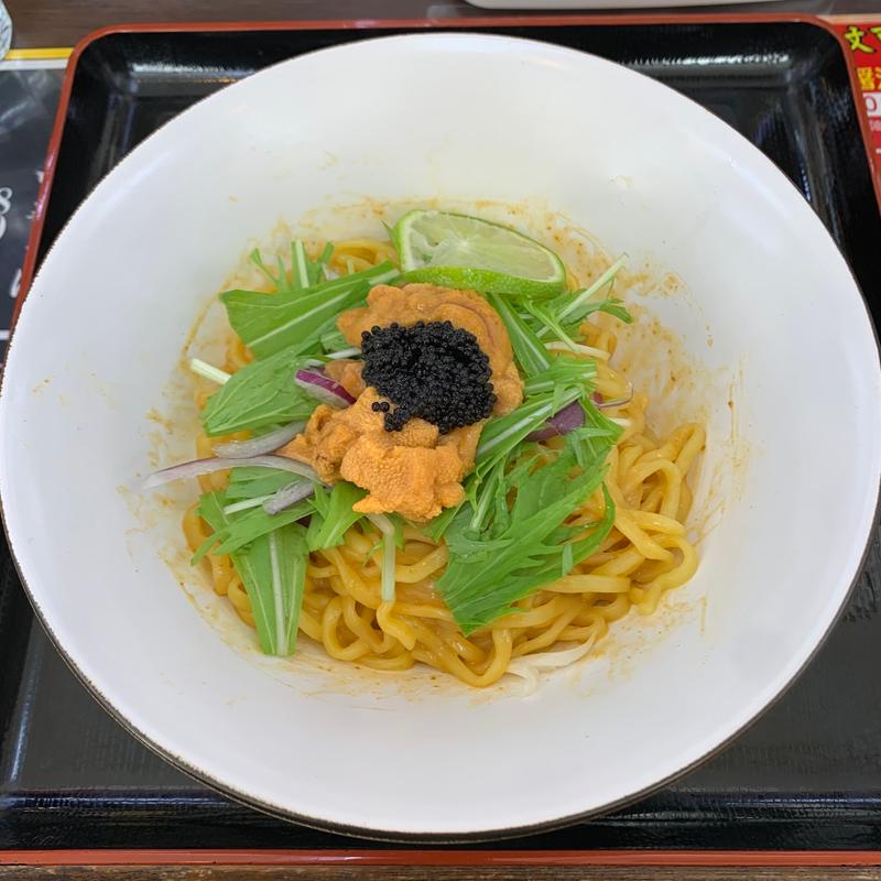 ウニとキャビアのまぜそば(皐月亭　本店)