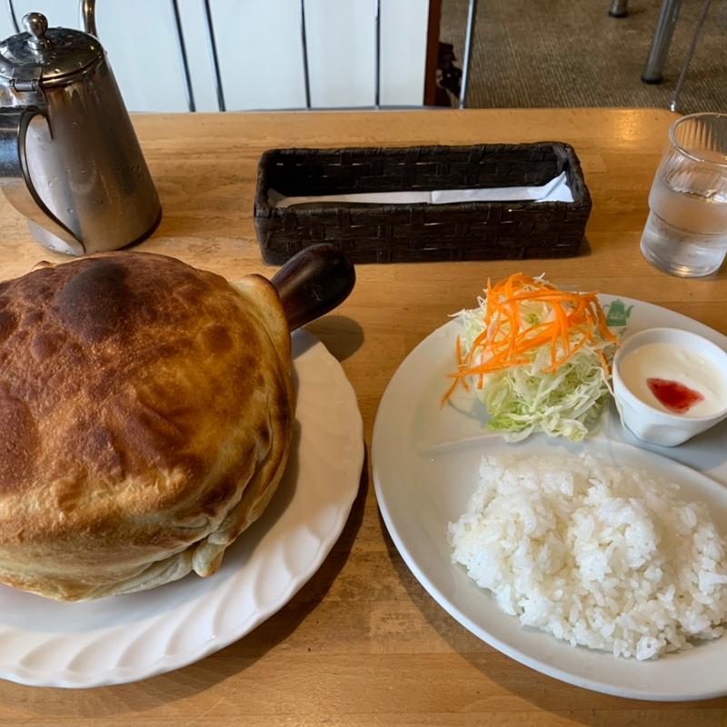 ティーポット風シチュー　パイ包みのシチュー ライス(ティーポット )