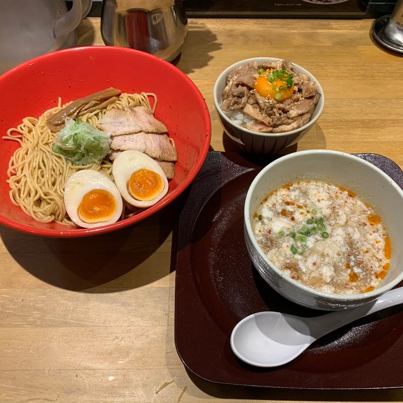 和えポルつけ麺WITHタカシ　白きサンラータン(らぁ麺 おかむら)