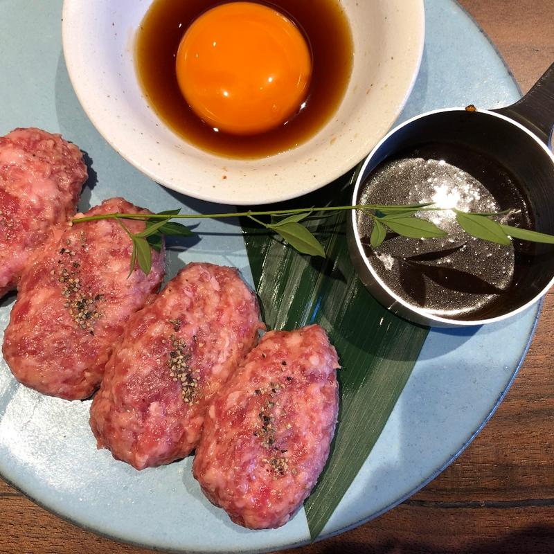 100%ラム肉バーグ御膳(ラム焼肉専門店 学芸大学lambne (らむね）)
