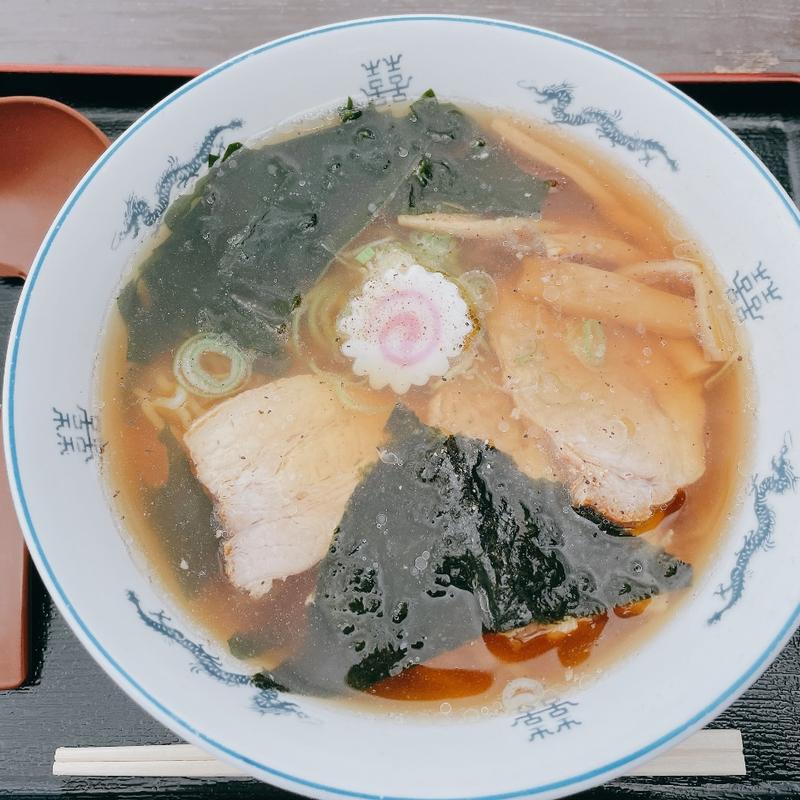 醤油ラーメン(道の駅　富楽里　とみやま )