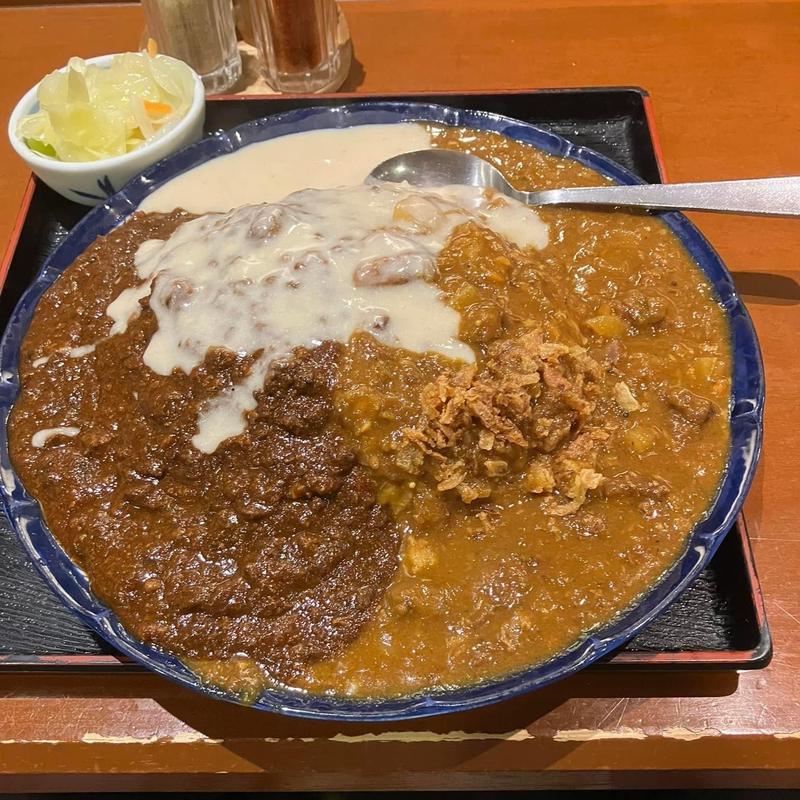 ダブルカレー(大)(肥後橋南蛮亭)