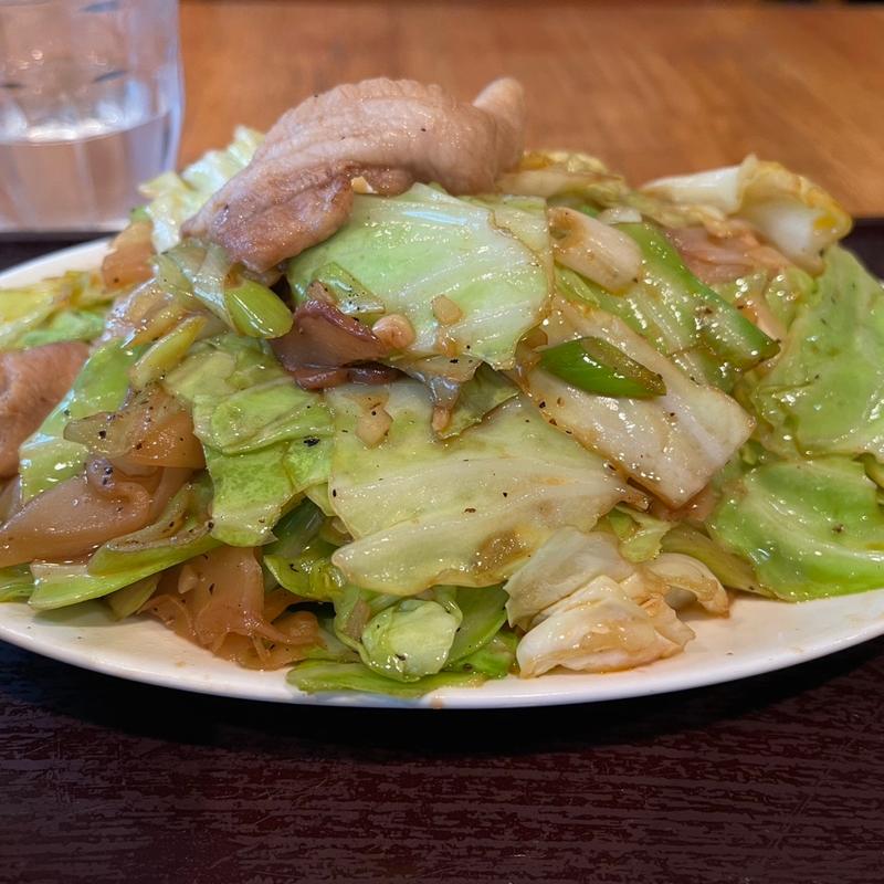 豚肉ザーサイキャベツ炒め　大盛り(菱田屋)