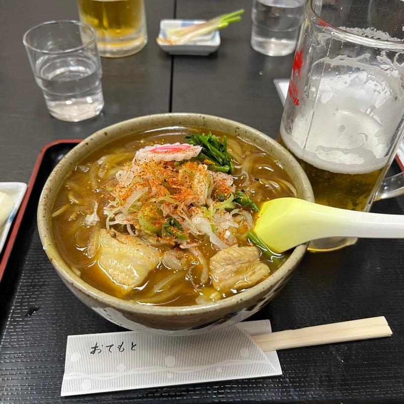 カレー南蛮（そば）(丸福)