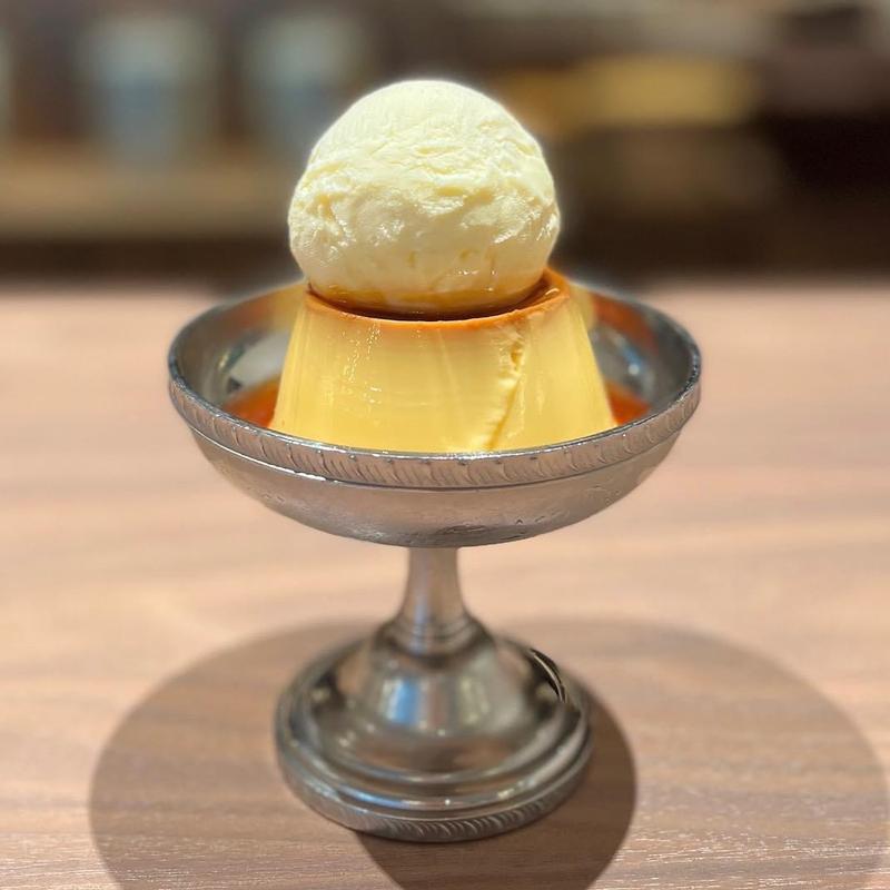 プリン バニラアイス(茶珈堂)