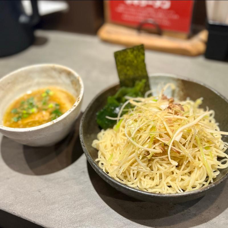 ラーメンショップ辰椿 ネギつけ麺 並(スパイスラーメン 点と線．狸小路店)