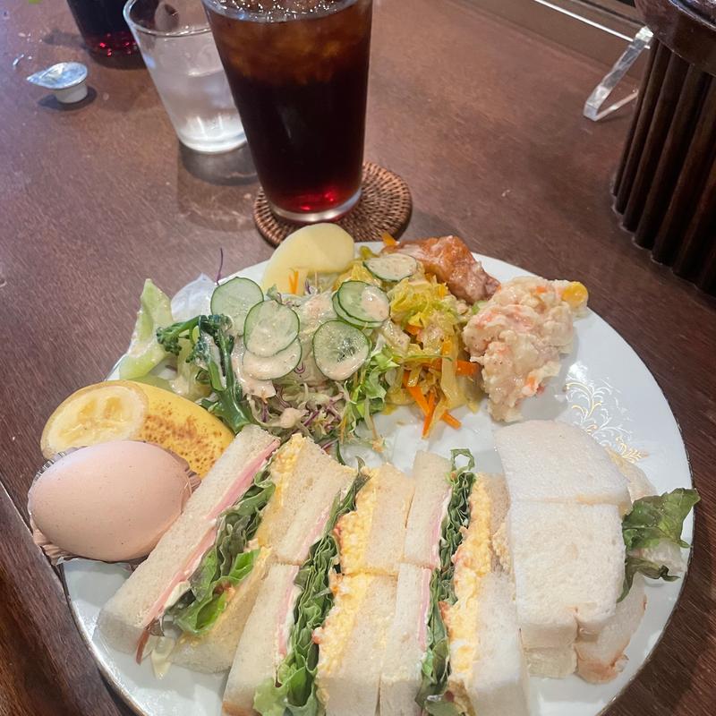 サンドウィッチ＋サラダ＋タマゴ(ガーデン)