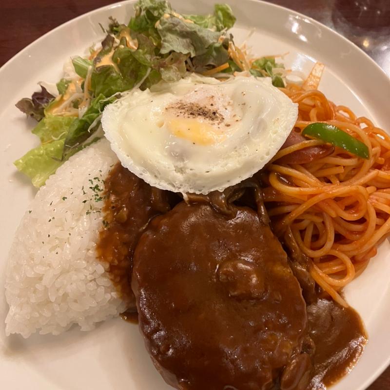 ロコモコプレート(純喫茶オリンピア)