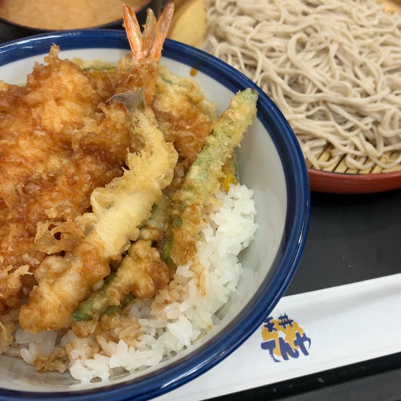 天丼 一人前そばセット(天丼てんや 恵比寿店)