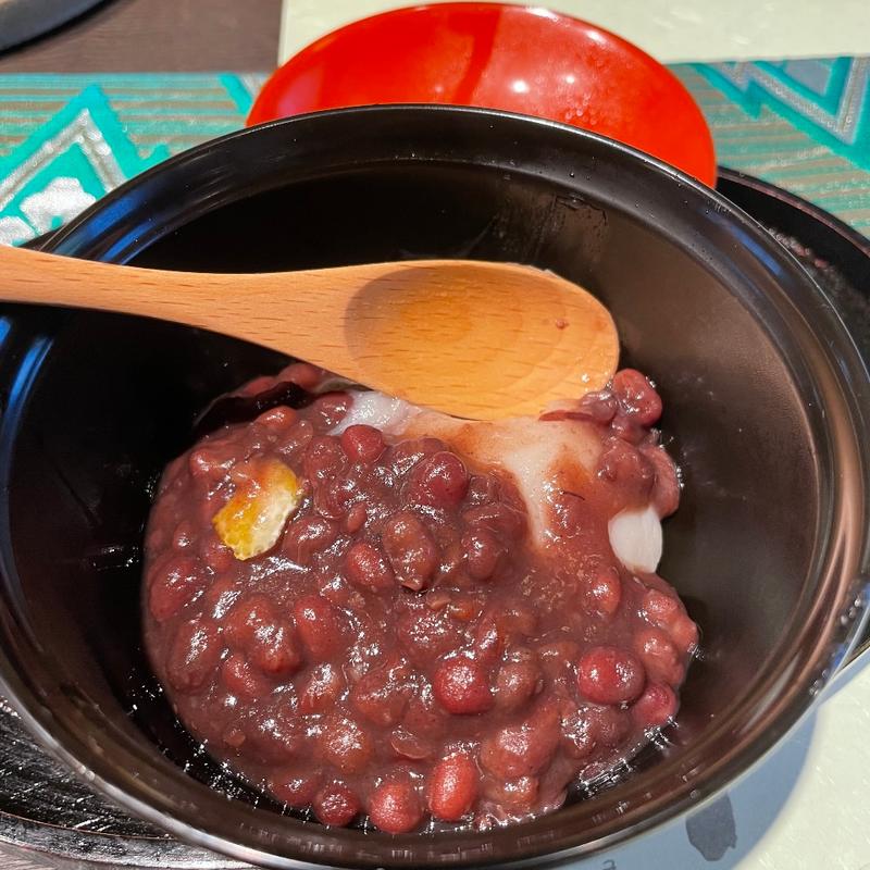 蕎麦がき汁粉(見晴茶屋 兎月)