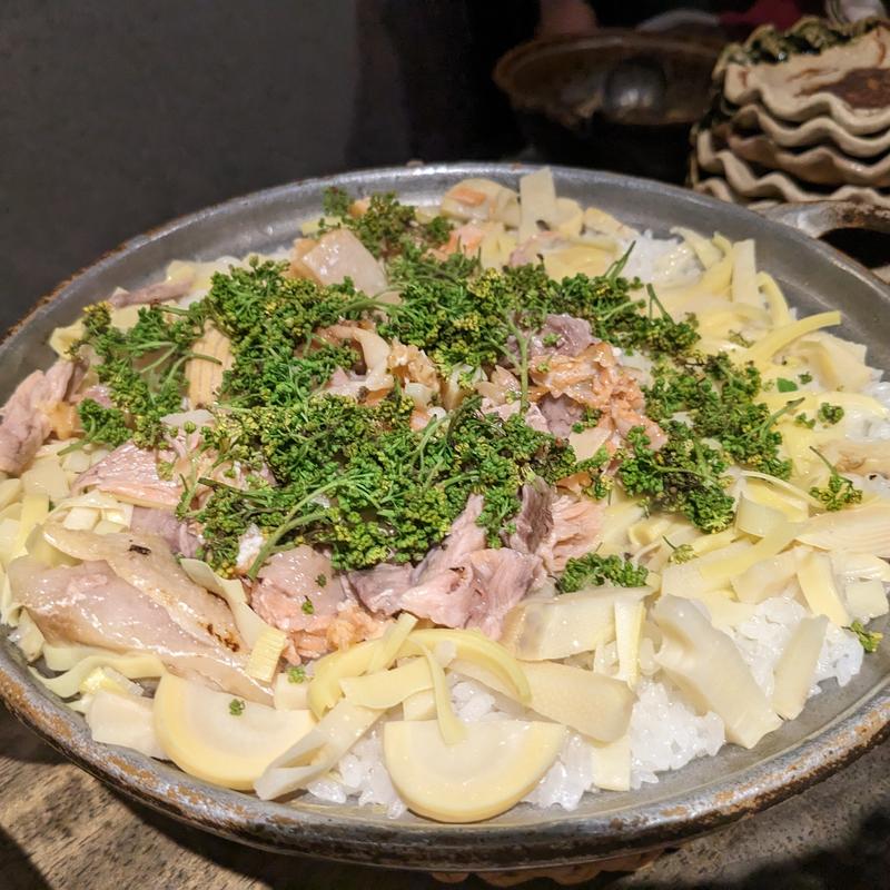 スケマスのカマ御飯(松陰鶴水)