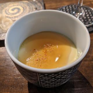 白子の茶碗蒸し(おまかせ寿司 すしのすけ)