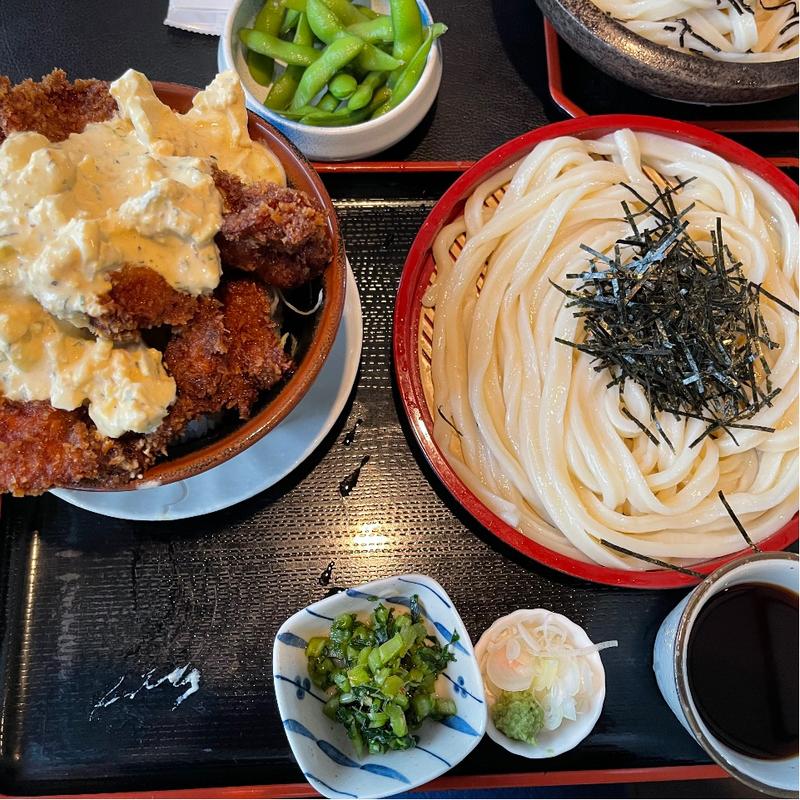 ちょっと小さめタルタルソースカツ丼セット(まさか )