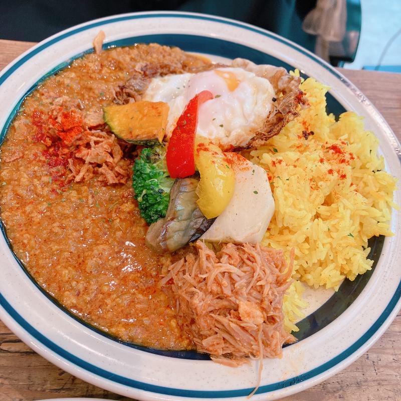 揚げ玉子キーマカレー(DJANGO BANQUET)