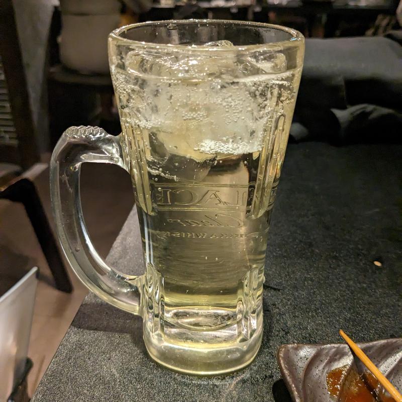 強炭酸ニッカハイボール(水炊き・焼鳥・鶏餃子 とりいちず 渋谷センター街店)