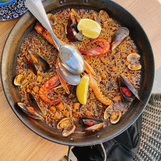 Seafood paella "paella marinera"(Can Ramonet)